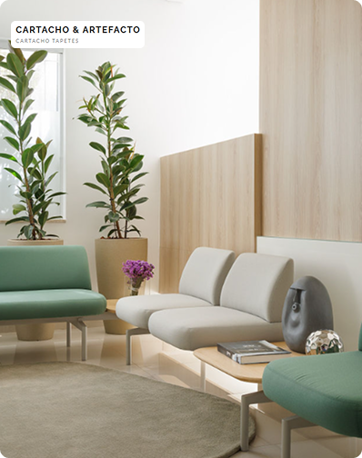 Tapete sob medida geométrico para sala de estar Bellosguardo